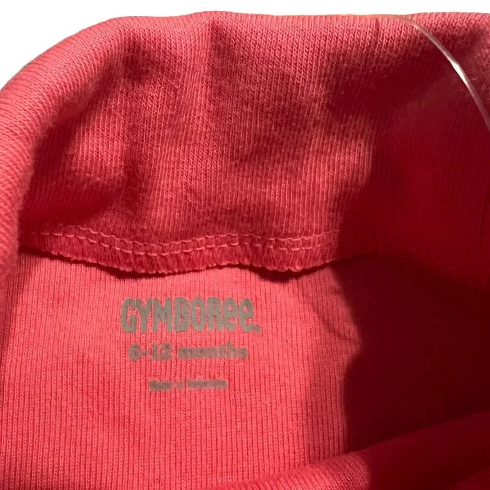 NEW Gymboree 6-12m Coral Ruffle Turtleneck Shirt